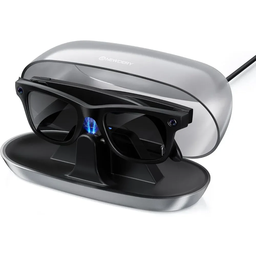 NEWDERY Charging Dock Charger for Ray-Ban Meta Smart Glasses Wayfarer Skyler